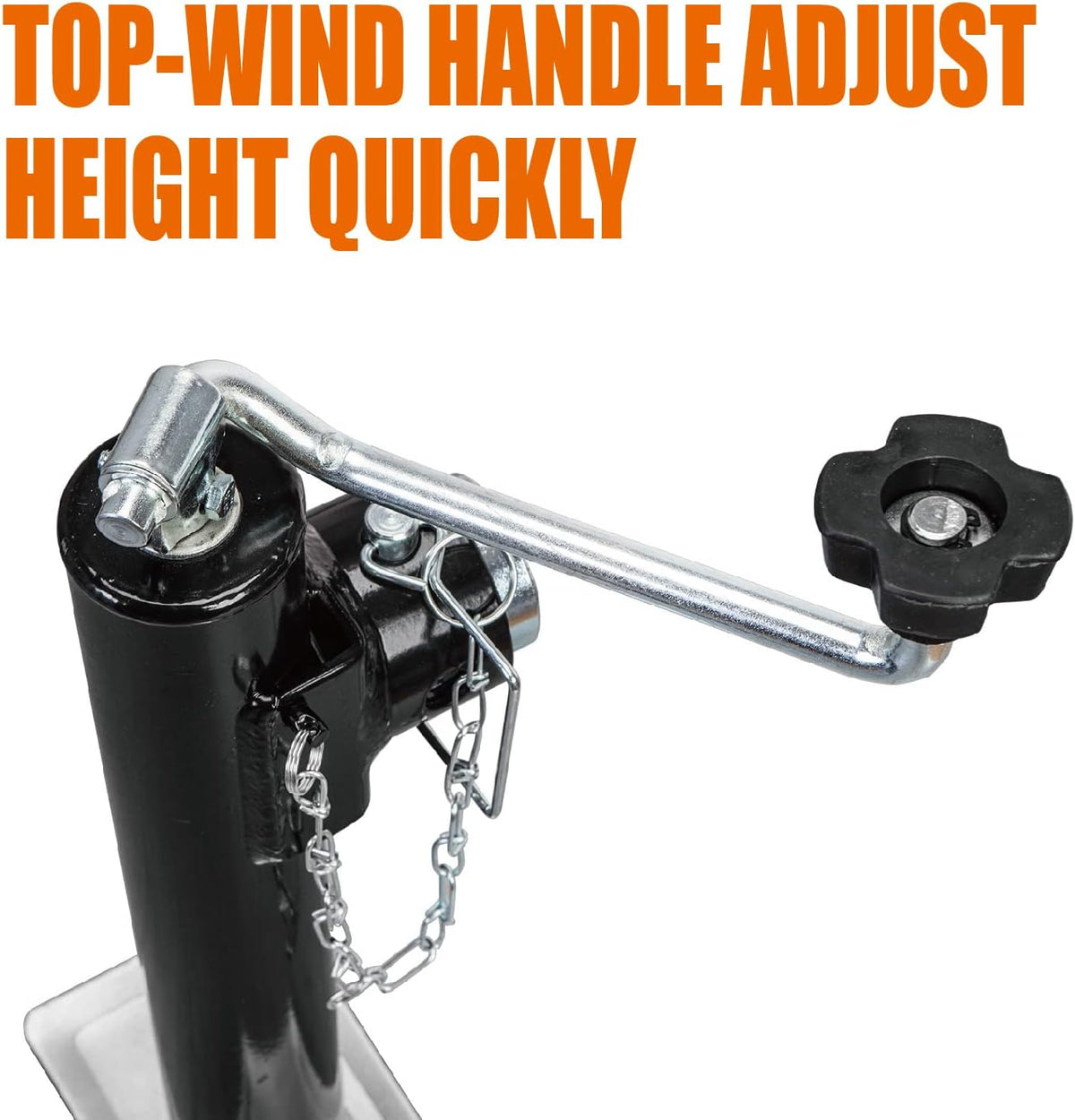 2000 LBs Capacity Swivel Trailer Jack Weld on Pipe Mount Tongue Jack, ATR39003B