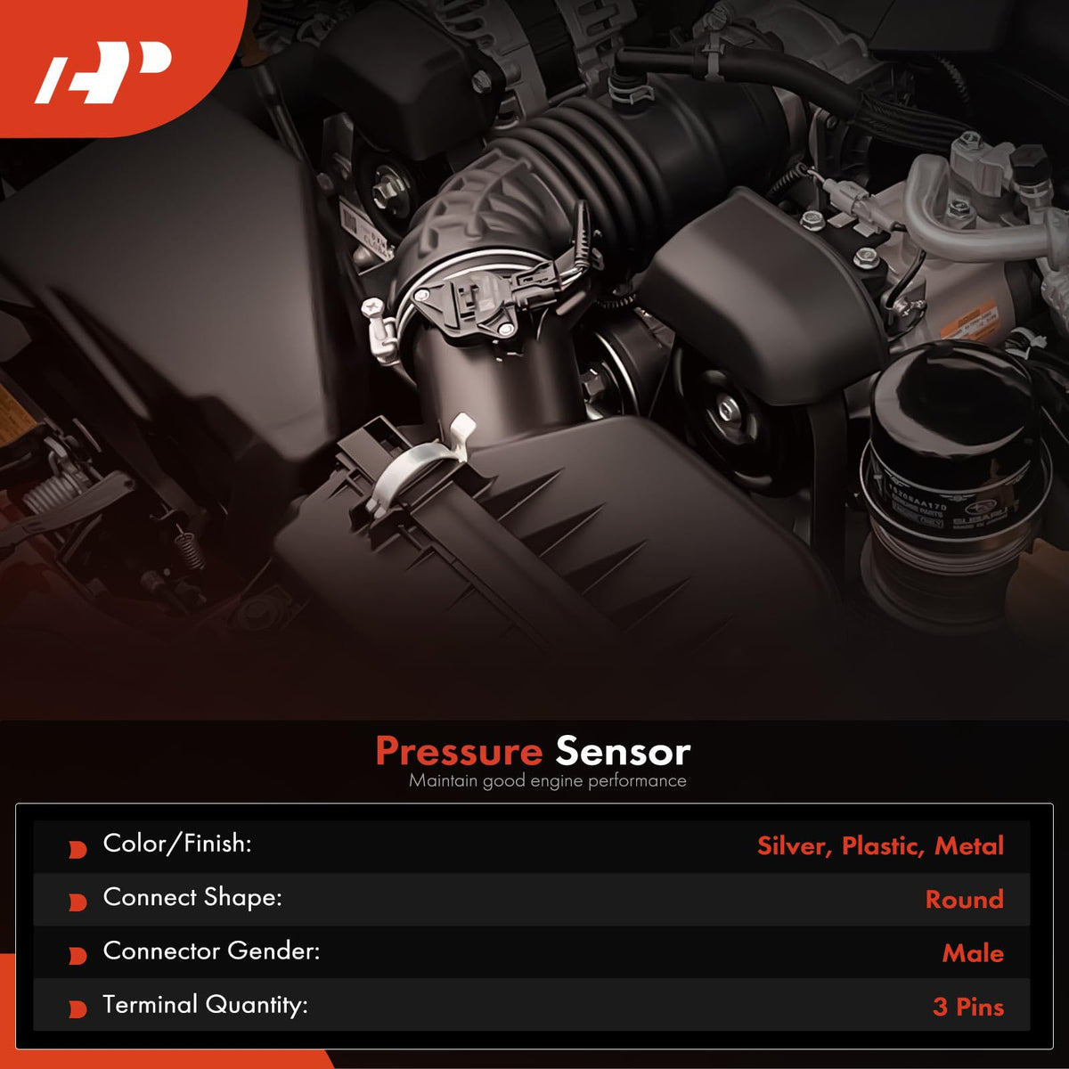 A-Premium Fuel Injection Pressure Sensor Compatible with Ford