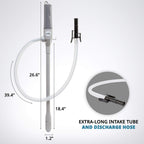 Jumbl Gas Transfer Pump, Automatic Fuel Transfer Pump, Grey, Large