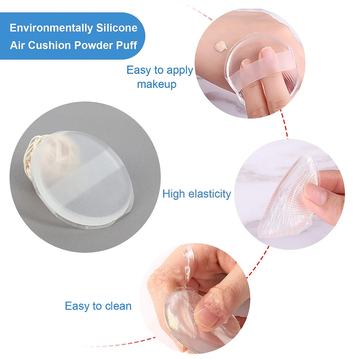 Transparent Silicone Puff Makeup Beauty Blender