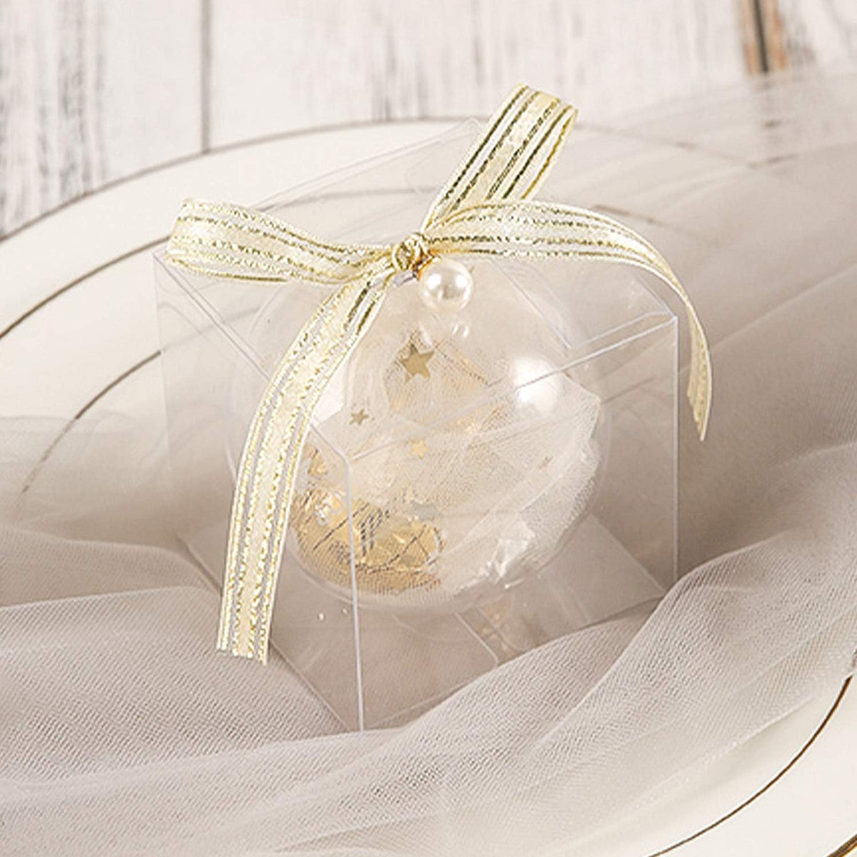 Clear Candy Gift Box,30 Pack Empty Clear PVC Plastic Boxes Gift Boxes for Party Favors, Wedding, Birthday Presents