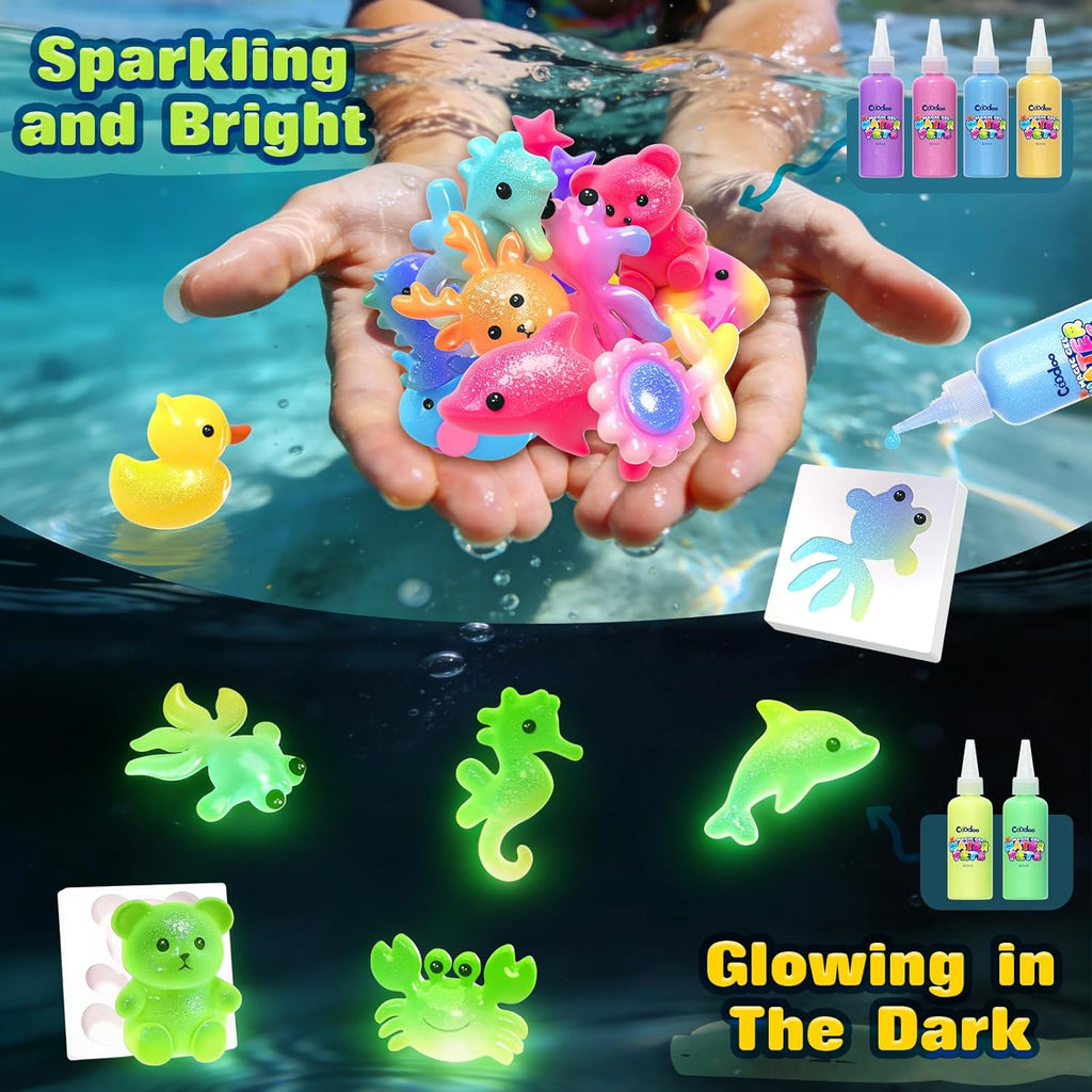 Magic Water Elf Toy Craft Kits, Aqua Fairy Water Gel DIY Squishies Squishy Maker Toddler Kids Toys for Girls Boys