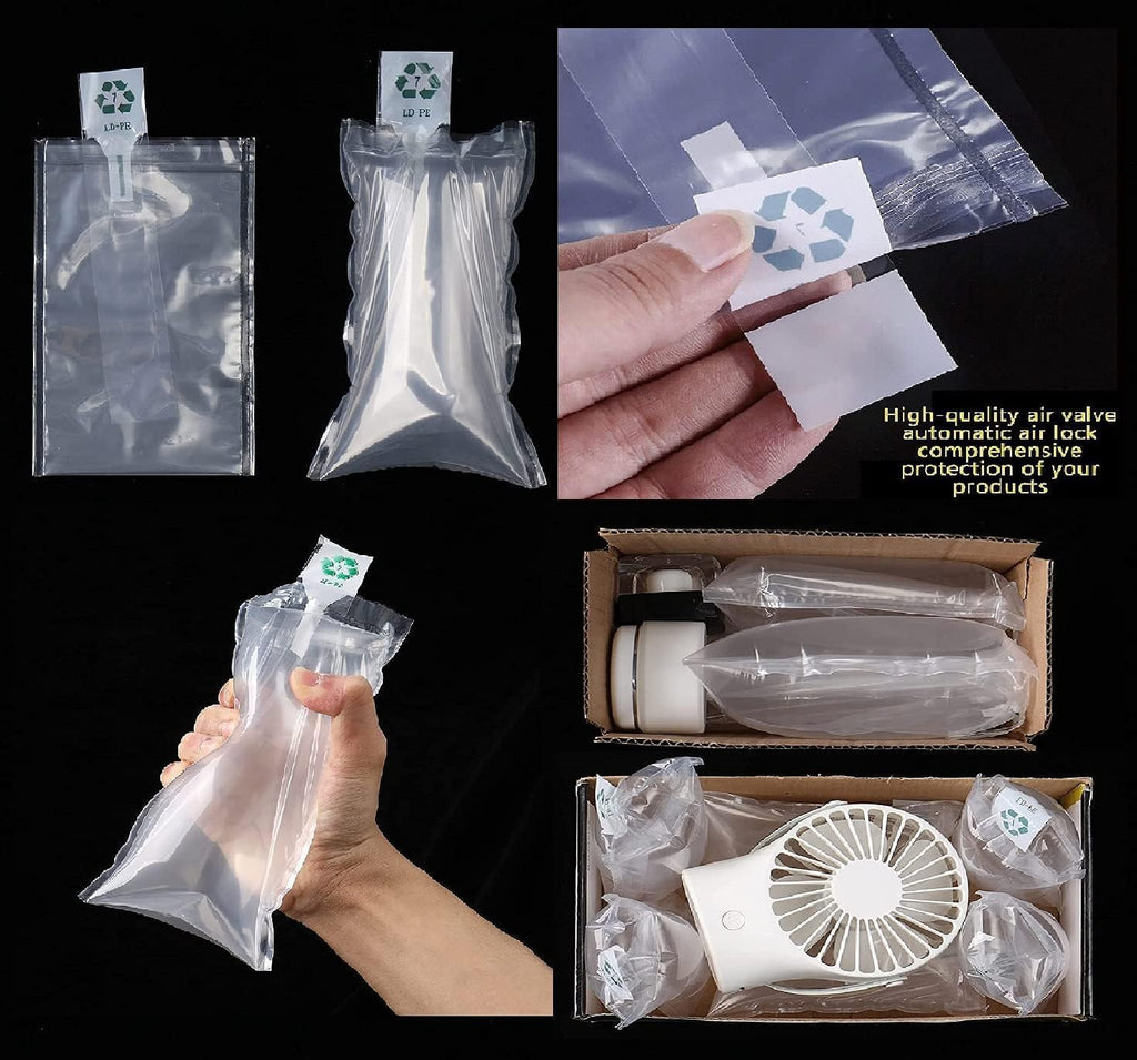 Packaging Air Bags,Clear Plastic Inflatable Air Packaging Protector Bag with Free Pump Cushion,Air Cushion Blocking