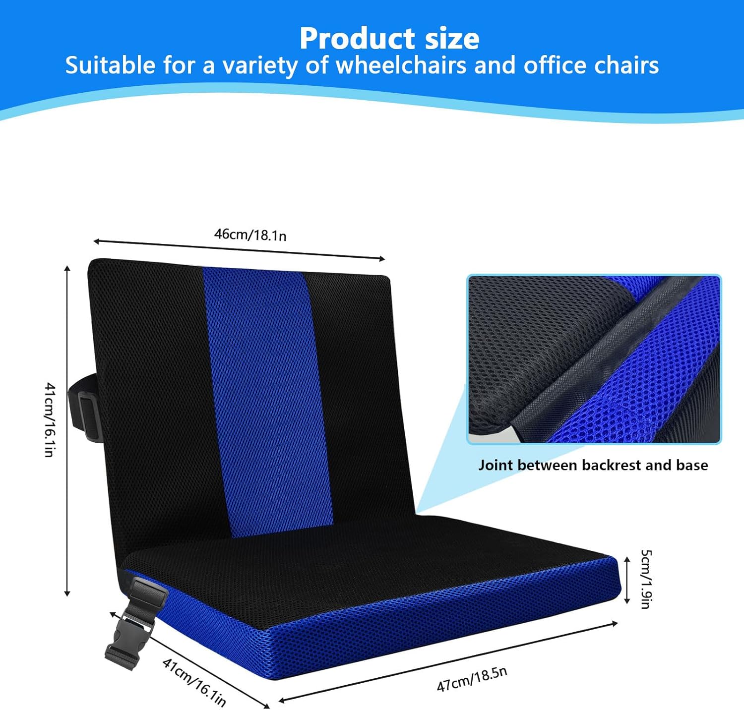 Soft Wheelchair Seat Cushion for Adults Washable Wheelchair Cushions for Seniors Wheelchair Pads Cushions Thick for