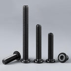 3/8-16 x 1 Bolt, 20PCS Flat Head Hex Socket Cap Screws Bolts, 304 Stainless Steel 18-8, Fully Threaded, Black Zinc Finish, with Hex Spanner