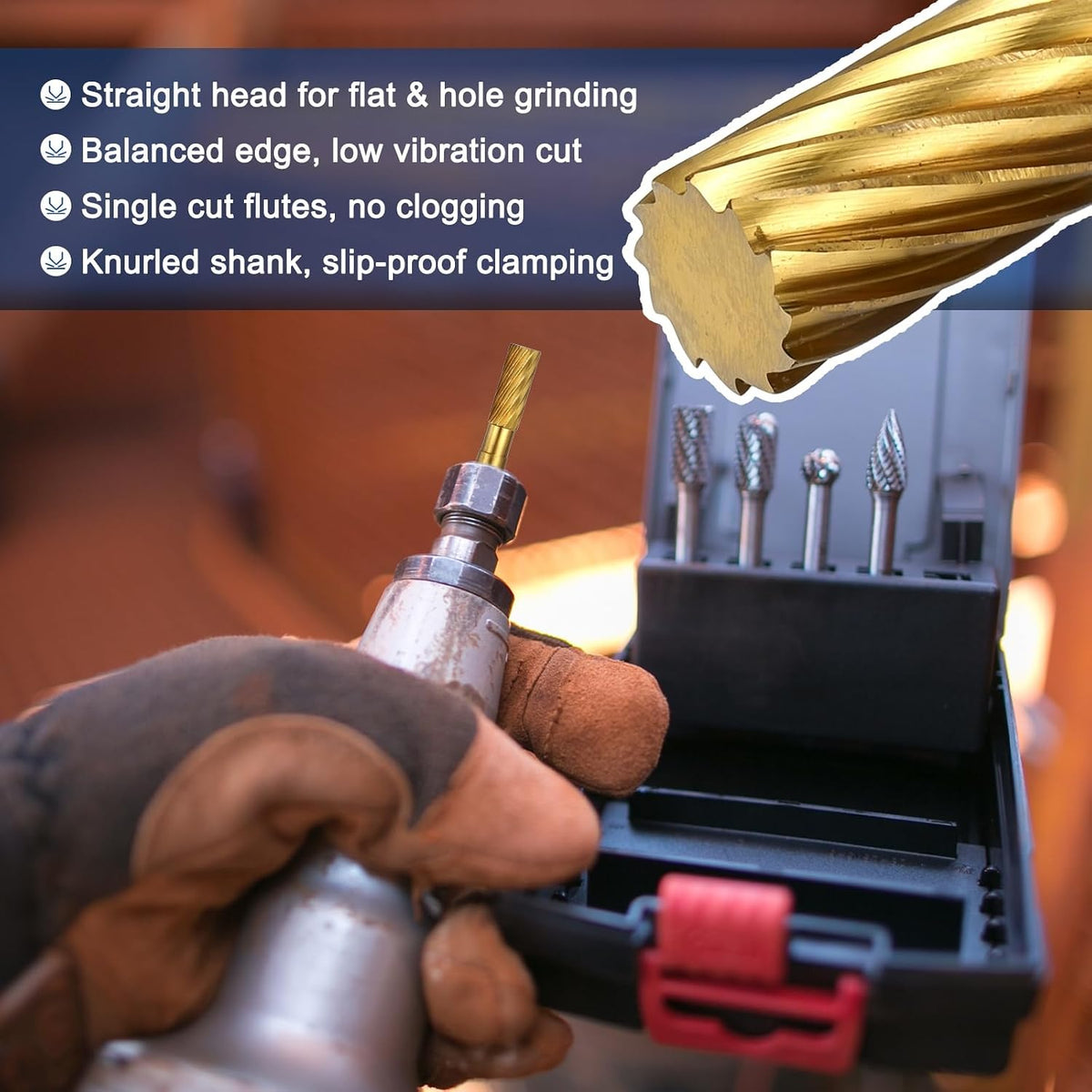 Die Grinder Bits Carbide Burrs 6mm Shank 6x16mm Head