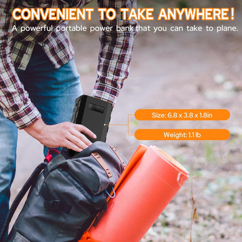 88Wh Portable Power Station 24000mAh Camping Solar Generator(Solar Panel Not Included) Lithium Battery Power 110V/65W