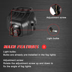 Driving Fog Lights Lamps Replacement for Chevy Silverado 2003 2004 2005 2006 2007 All Models Avalanche 2002-2006