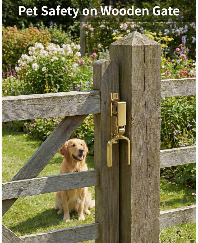 Instant Locking Farm Gate Latch – Heavy Duty Self-Closing Lever