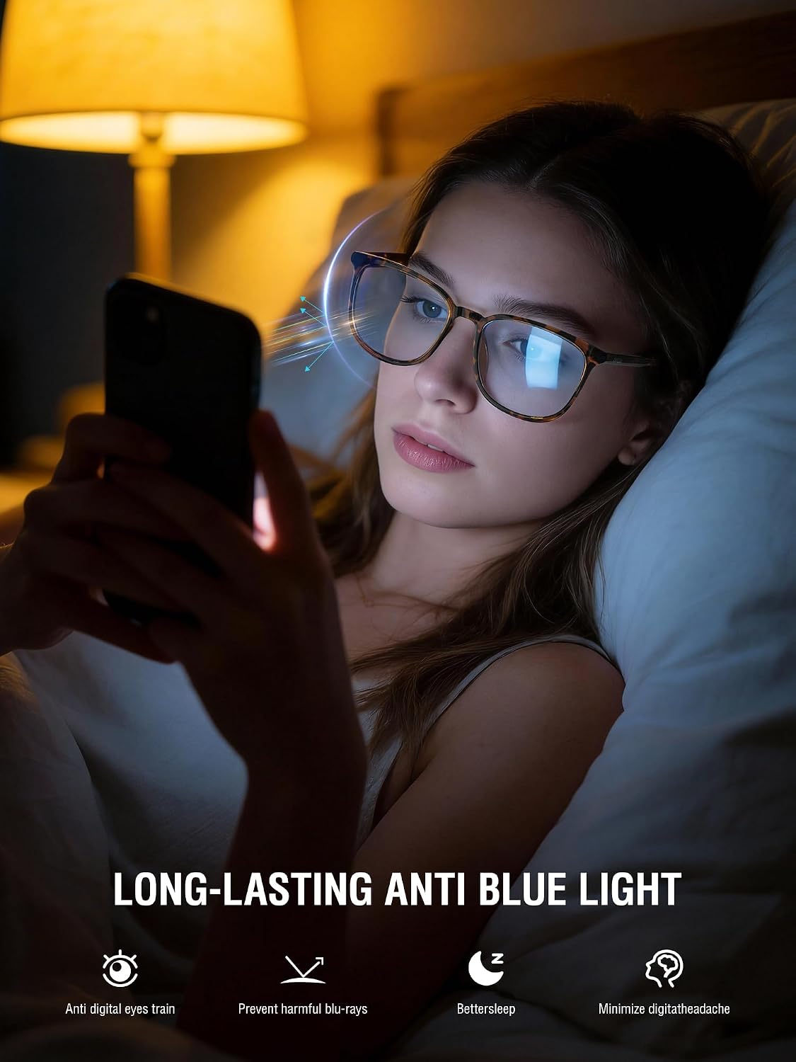 Blue Light Glasses for Woman Men, Womens Blue Light Blocking Glasses Computer Glasses Anti Eyestrain