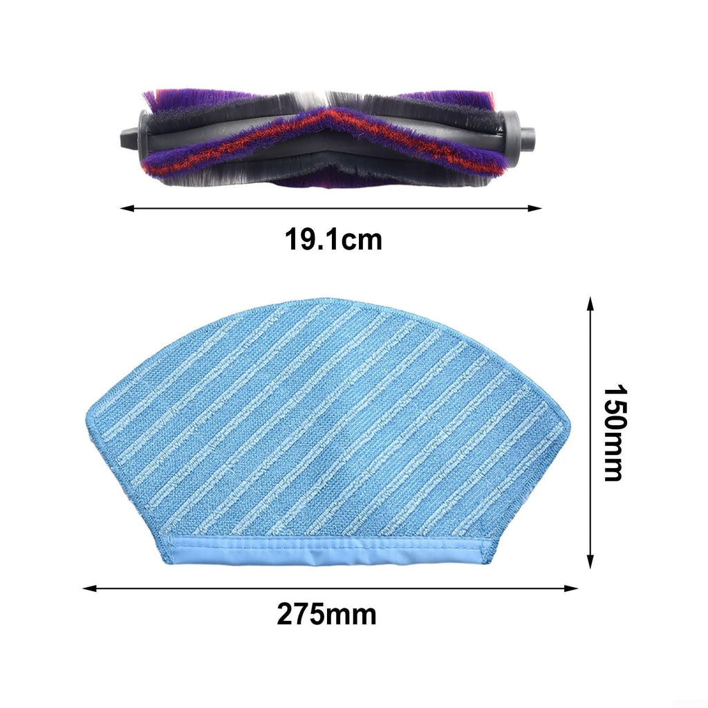 Vacuum Cleaner Accessories Kit For Robert 770 Vacuum Replacement With Main Brush/Filter/Side Brush/Mop Cloth Kit Replacement Parts