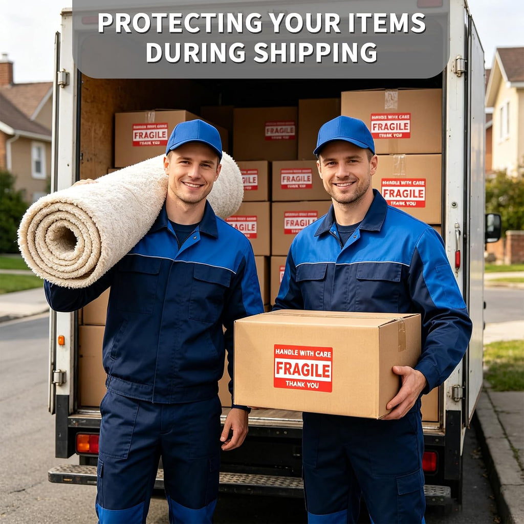 2'' x 3'' Fragile Stickers, 500 Labels/Roll, 4 Rolls