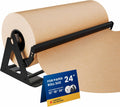 24 Inch Paper Roll Dispenser and Cutter for Kraft, Butcher Paper
