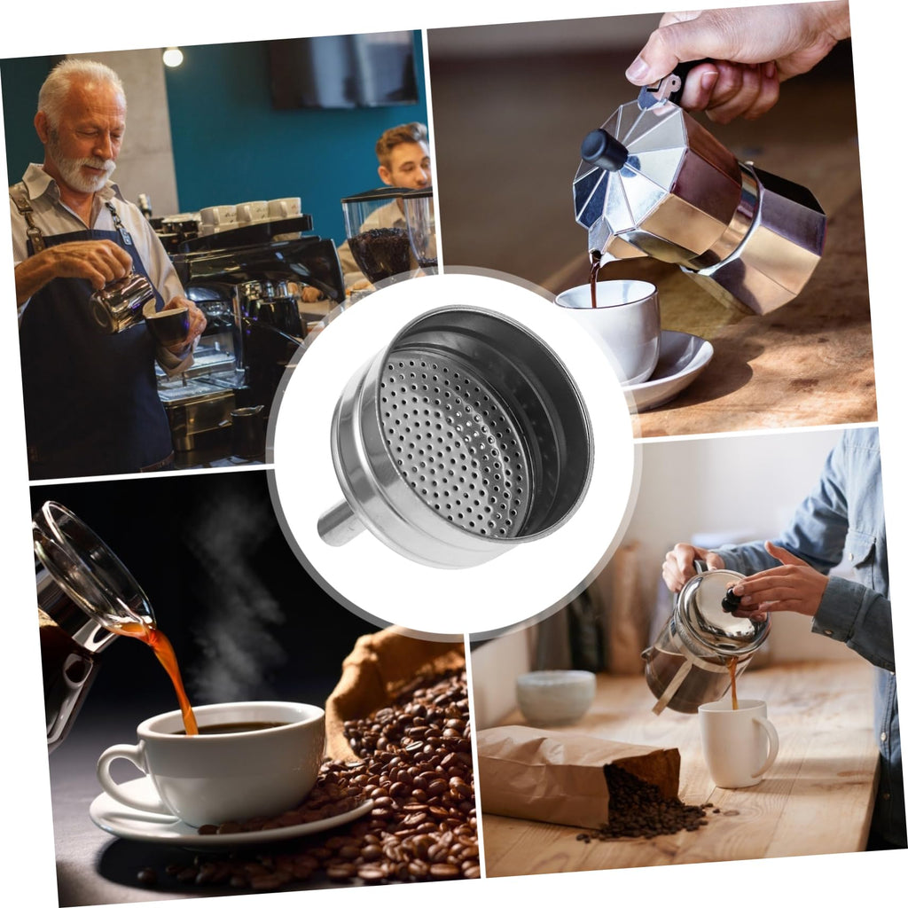 Stainless Steel Reusable Coffee Filter Cup for Moka Pots
