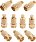 10PCS 1/2" Pneumatic Muffler Filter,Brass Flow Control Silencer