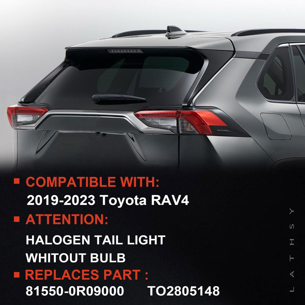 Tail Light Compatible With 2019-2023 Toyota RAV4 Outer Right Passenger Side