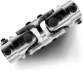 3/4" x 3/4" CHROME DOUBLE U Joint Steering Universal Joint DOUBLE U Joint Shaft,Total Length: 5-1/8"