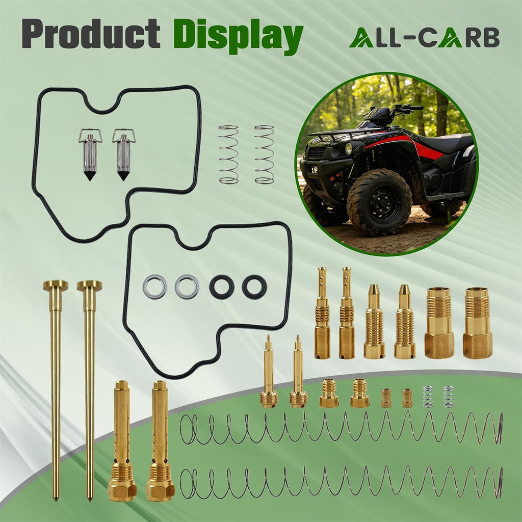 ALL-CARB Carb Carburetor Repair Kit Replacement for Kawasaki Brute Force750