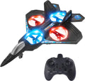 Foam RC Airplane Drone for Kids, Remote Control Helicopter, Toy Plane Fighter Jet with LED Light, Auto Hover
