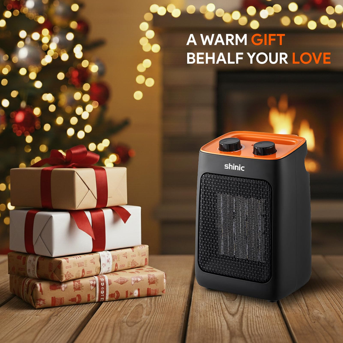 1500W Portable Space Heater for Indoor Use,Thermostat, 2S Fast Heat