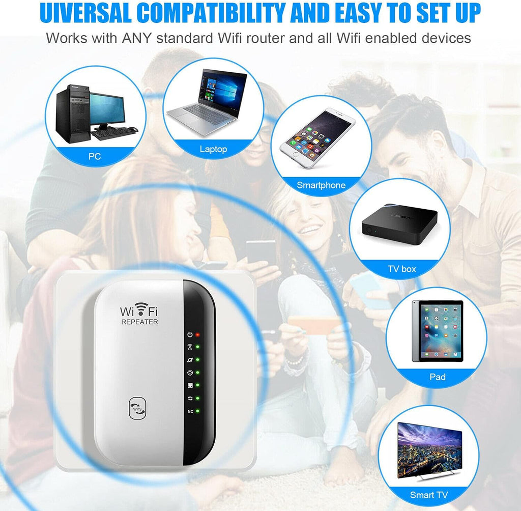 WiFi Extender, Generation WiFi Booster, Internet Booster with Ethernet Port, WiFi Range Extender, Covers Up to 5000