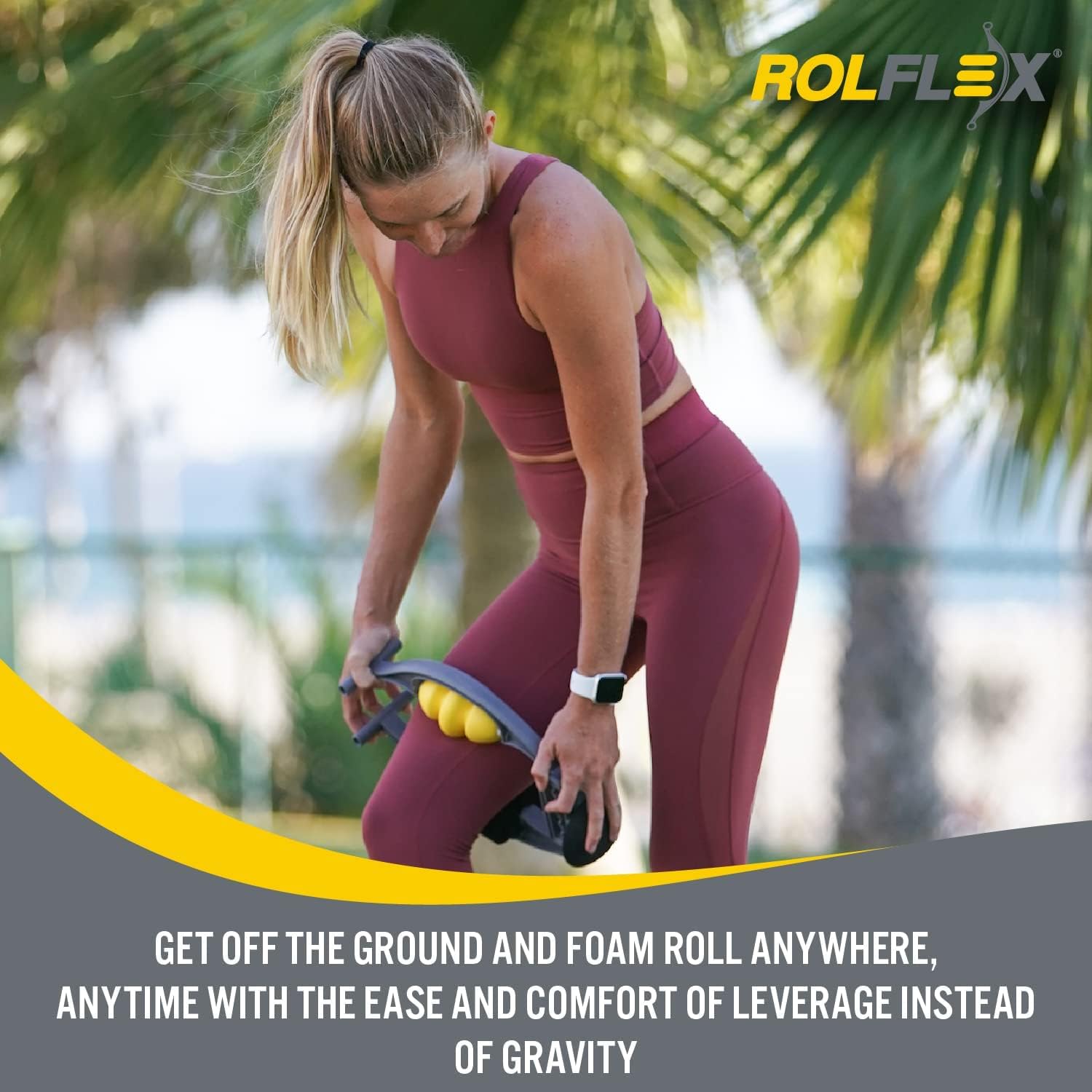 Arm & Leg Massager Roller – Muscle Roller to Address Golfer’s Elbow, Tennis Elbow, Carpal Tunnel & More – Arm & Leg
