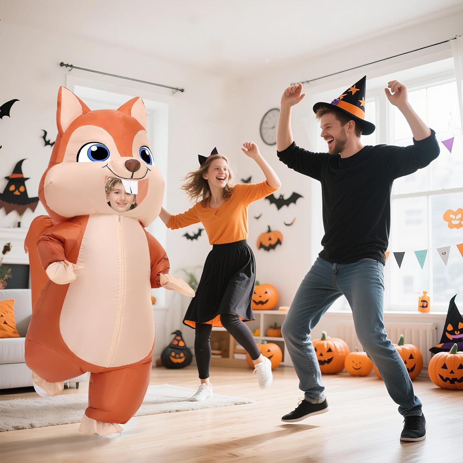 Inflatable Squirrel Costume Kids Thanksgiving Inflatable Costume Christmas Blow Up Squirrel Costumes Halloween