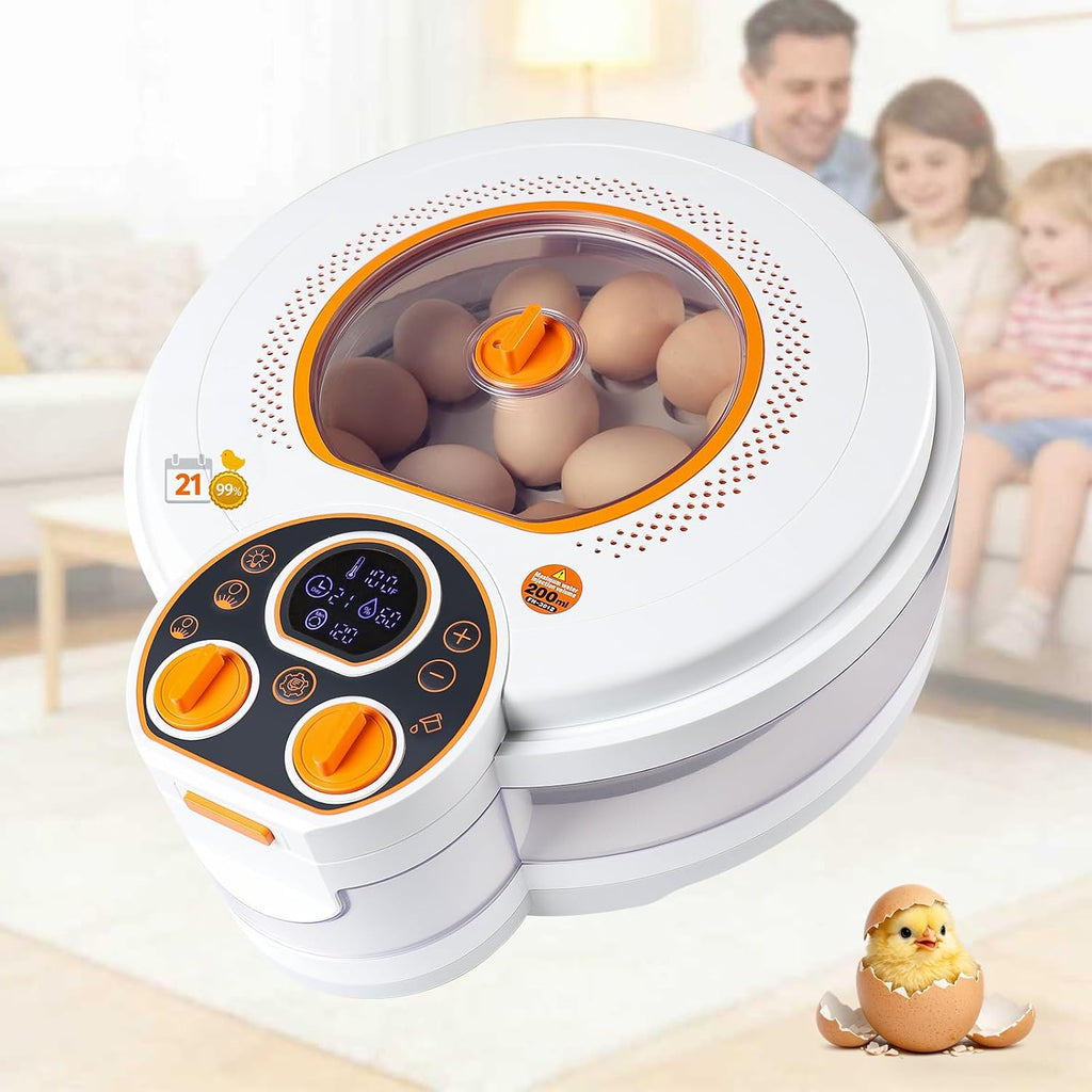 Egg Incubator for Hatching Eggs: Automatic Turner ±1°F Temperature