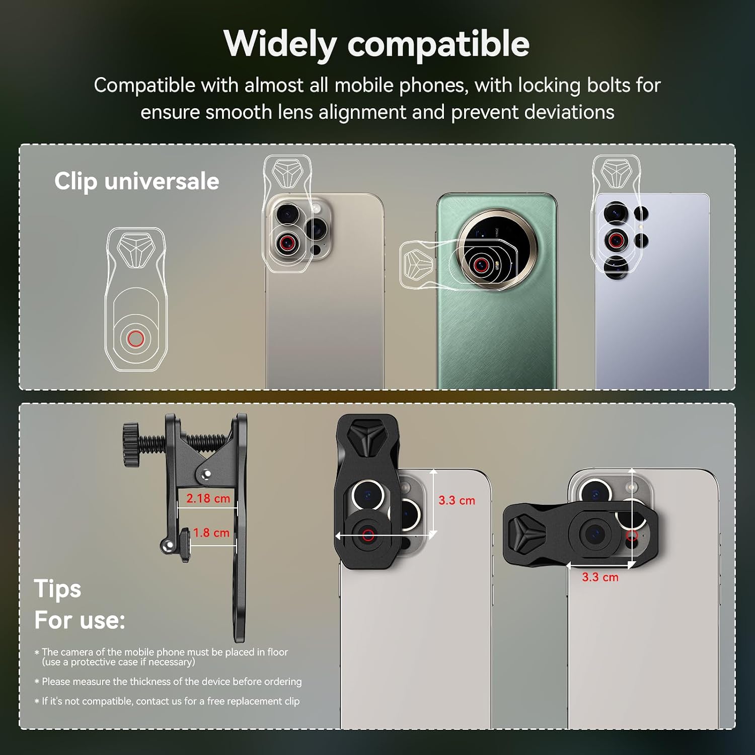 Professional Macro Photography Lens for Smartphone Macro Lenses | for iPhone, Samsung, Galaxy, Oneplus, Android