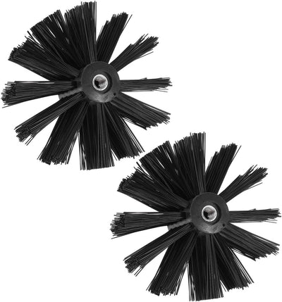 2 Pcs 4 Inch Chimney Brush Head, Fireplace Cleaner Dryer Vent Cleaner, Flexible Nylon Chimney Sweep Cleaning Brush