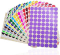 2800-Pack 3/4 Inch Round Color Coding Dots - 20 Vibrant Neon Colors, Removable Sticker Labels (70 per Sheet)