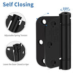 3.5 Inch Self Closing Door Hinges, 5/8" Radius Corners Spring Loaded Hings