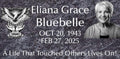 Bahama Blue LegacyHeadstone for Graves, 24x12x4 inches, Flat Gravestone