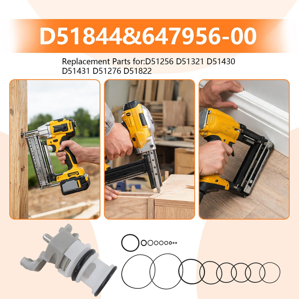 Xspeedonline O-Ring Rebuild Kit and Trigger Valve Assembly - for D51321 Type 1 Coil Roofing Nailer