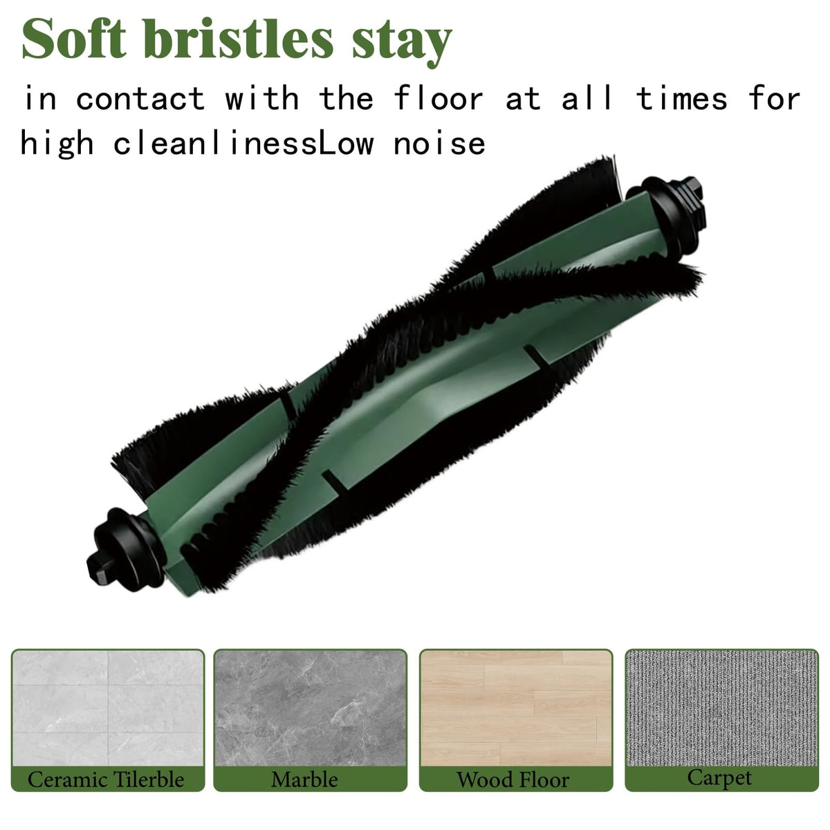 Replacement Multi-Surface Brush for Essential 104 105 105x Robot Vacuum