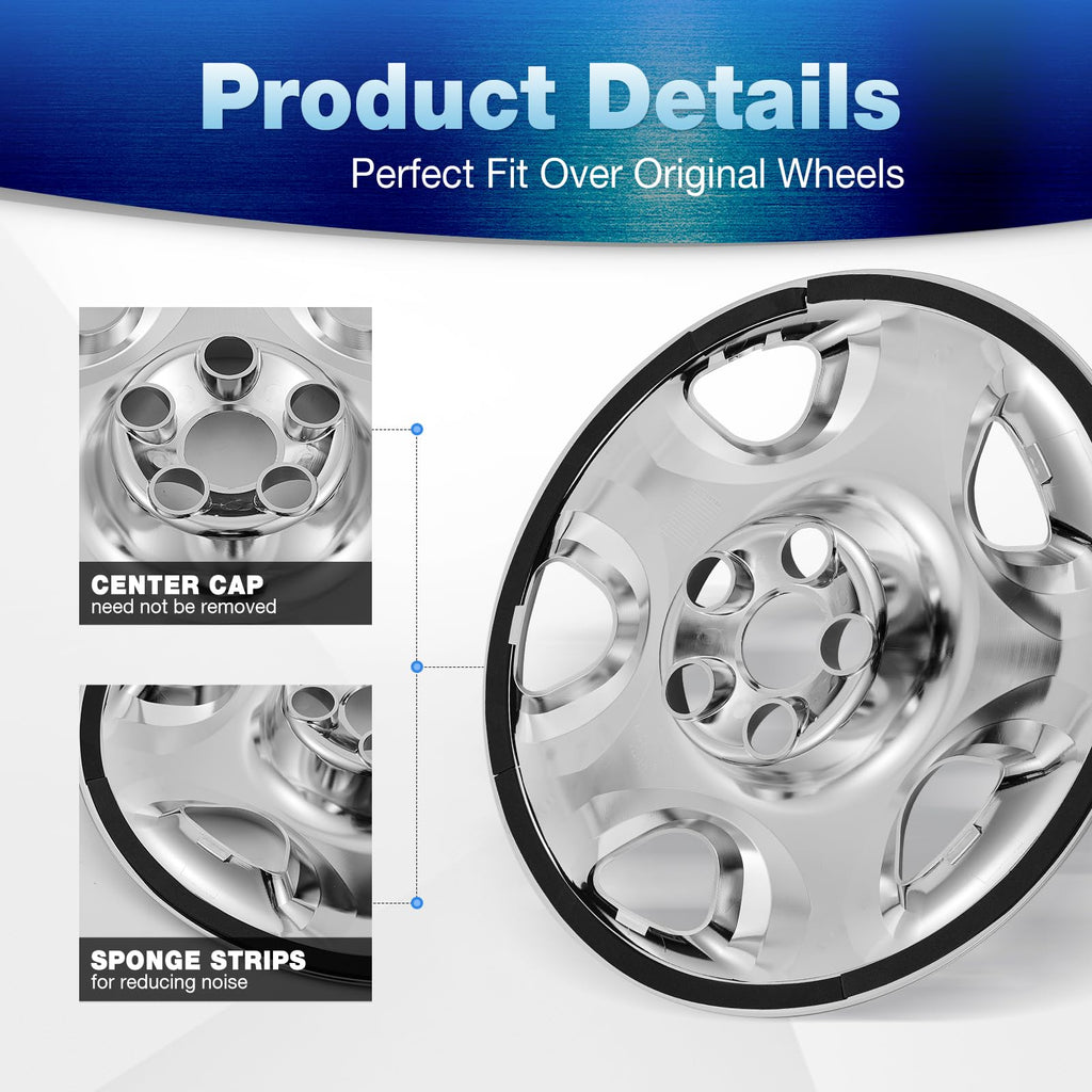 17" Chrome Wheel Skins (Set of 4) for 2007-2011 Honda CR-V