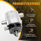 13 GPM 2 Stage Hydraulic Log Splitter Pump 3000 PSI Aluminum Gear