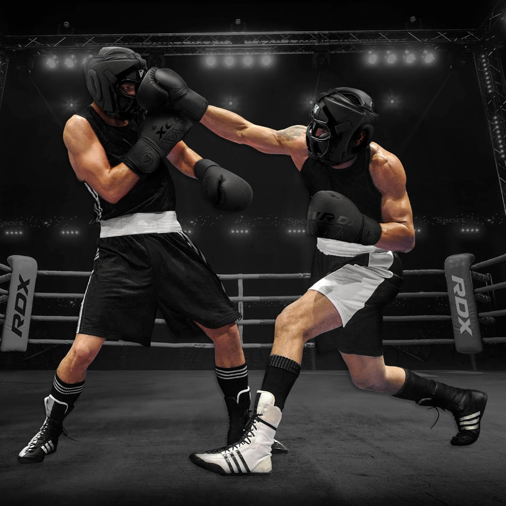 Boxing Headgear MMA Muay Thai, Removable Face Grill, Head Gear for Sparring Grappling Martial Arts Kickboxing