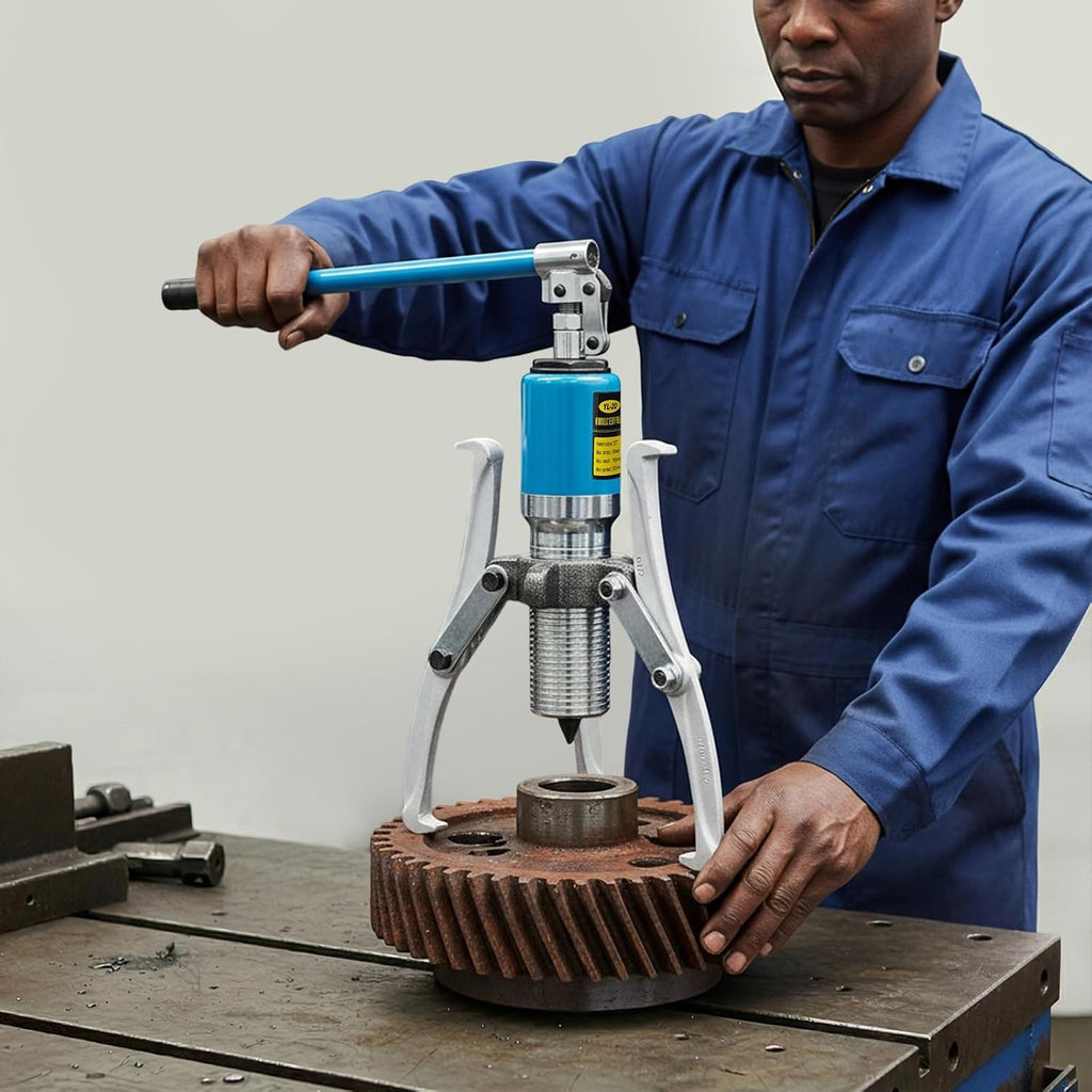 20T Hydraulic Gear Puller Set, 20 Ton Bearing Gear Puller Kit with Portable Organizer Case, Pulling Separator Tool 2
