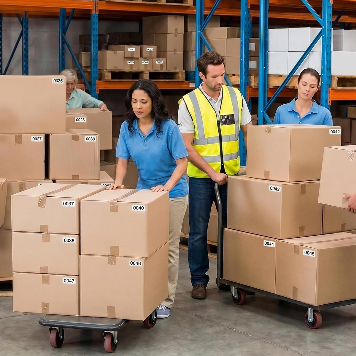 Consecutive Number Stickers, 1-1000 Self-Adhesive Inventory Labels