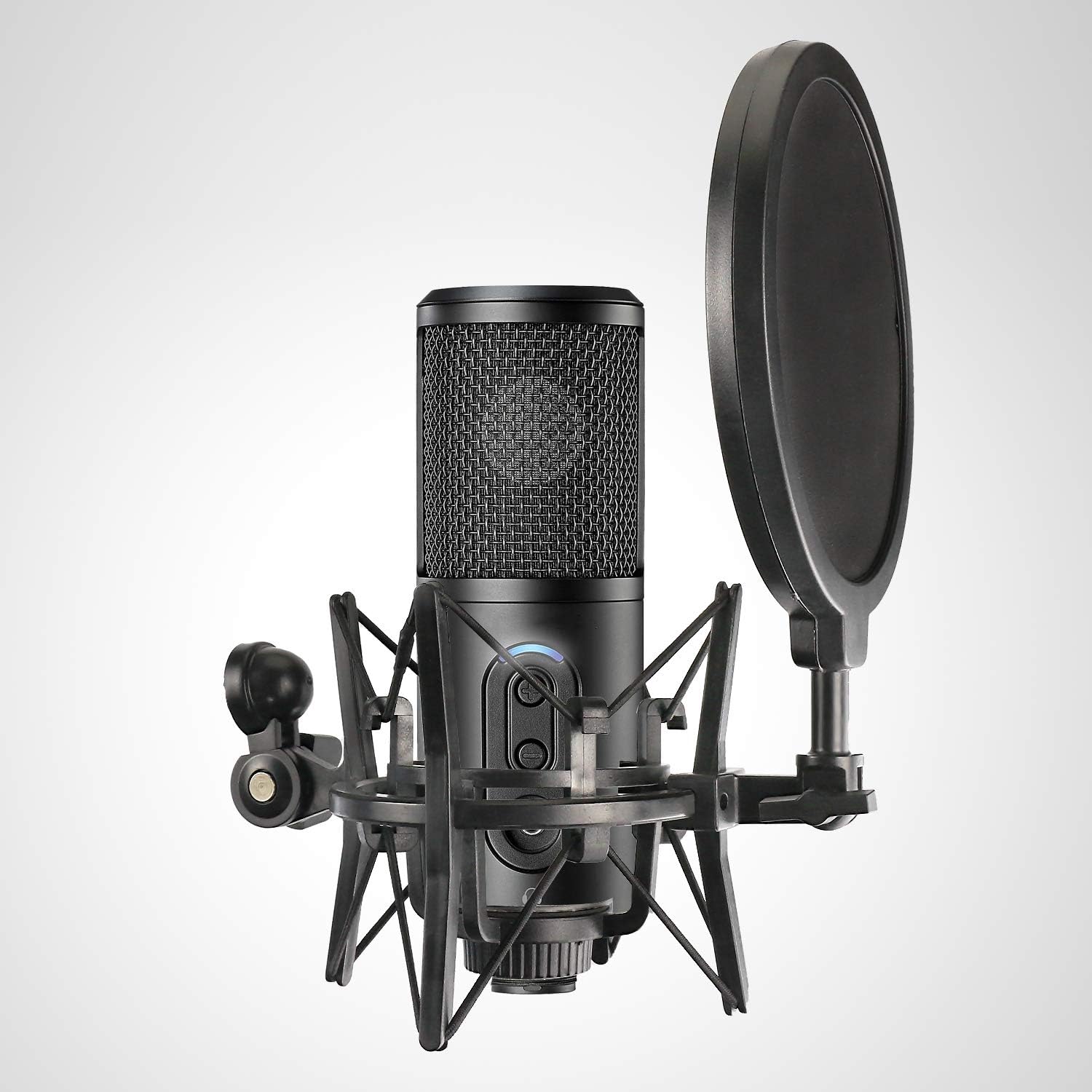 ATR2500X Shock Mount with Pop Filter, Windscreen and Shockmount to Reduce Vibration Noise Matching Mic Boom Arm Stand