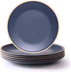 Melamine Dishes Sets of 6, Melamine Plates,10.5 Inch Dinner Plates, Outdoor Dinnerware Sets, Unbreakable, BPA Free