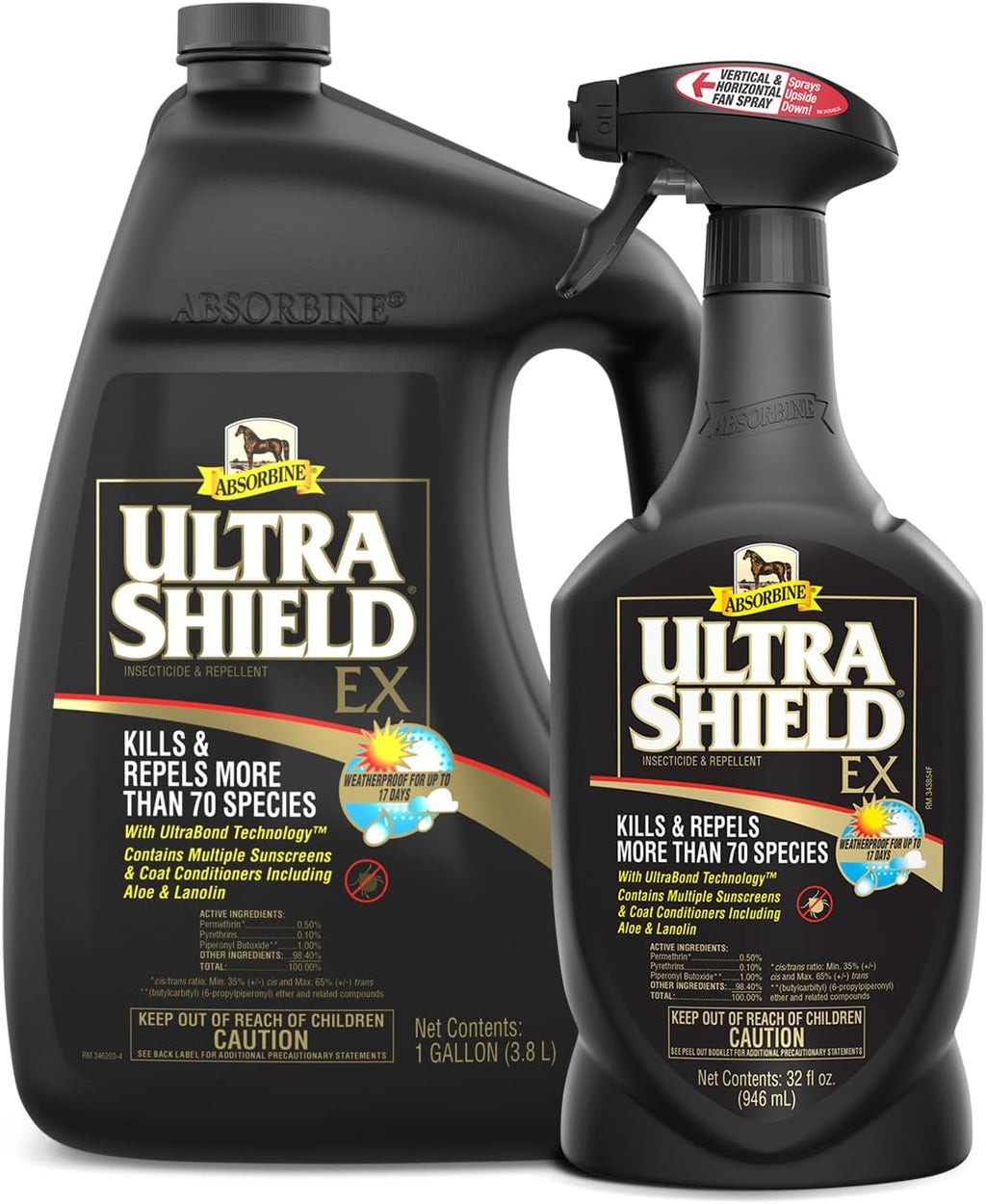 UltraShield EX Insecticide & Repellent, Combo Pack Sprayer+Gallon