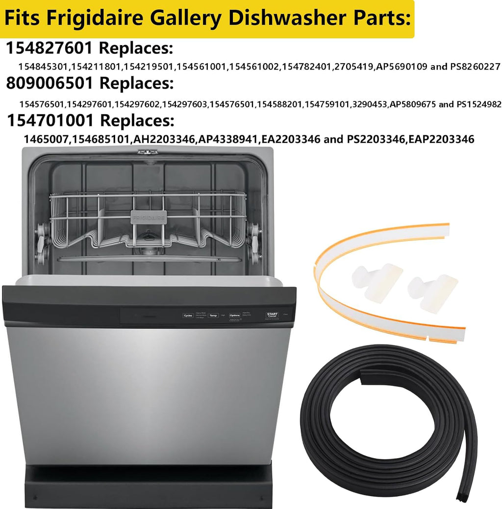 LaWana Dishwasher Door gasket Seal Compatible with Frigidaire kenmore Replacement