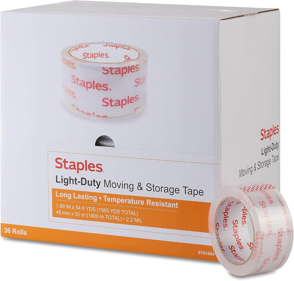 Lightweight Packing Tape, 1.88x54.6 Yards, 36/Rolls