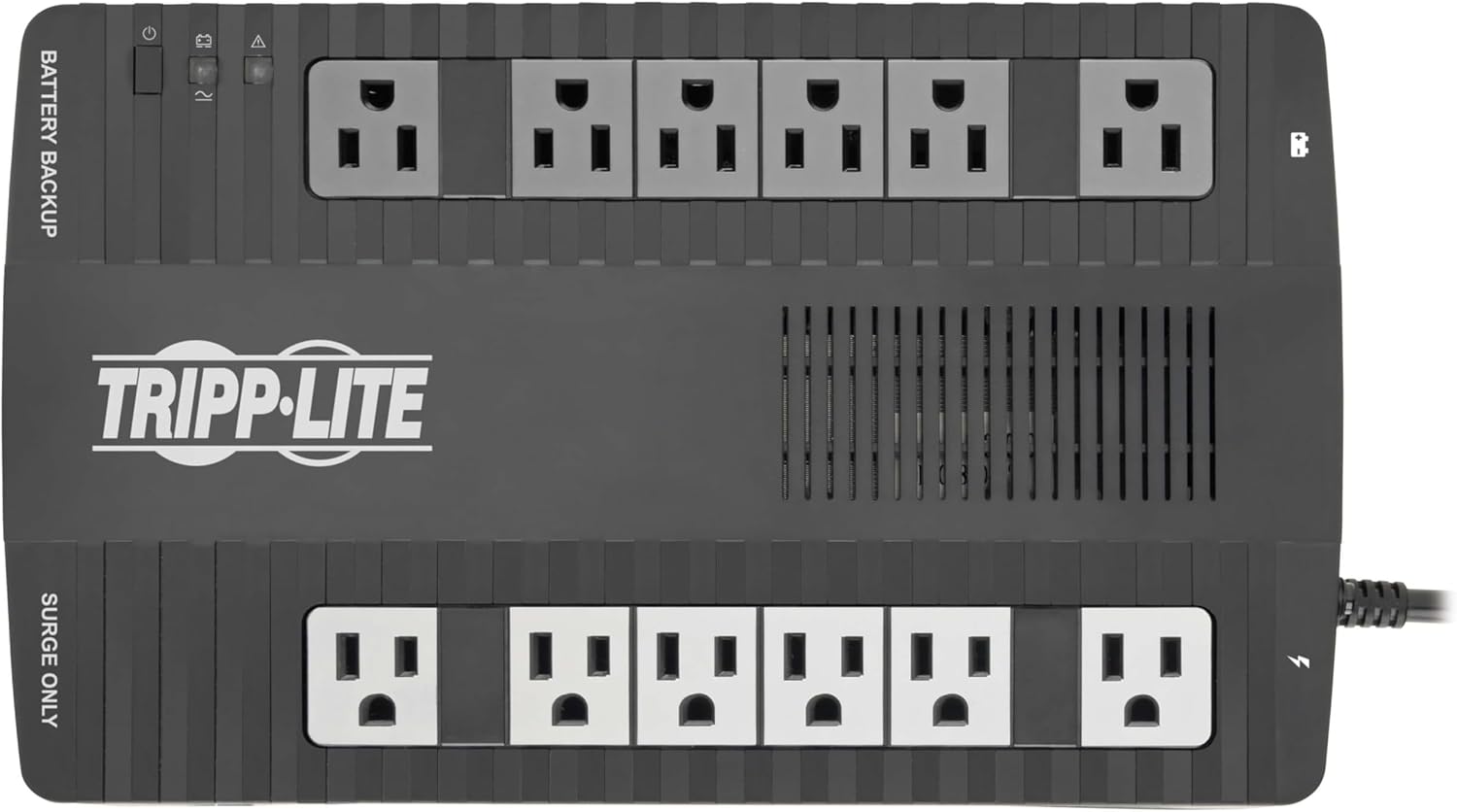 Eaton Tripp Lite AVR900U 900VA UPS 480W Battery Backup Surge Protector AVR | 12 Outlets, Replaceable Battery, 5ft