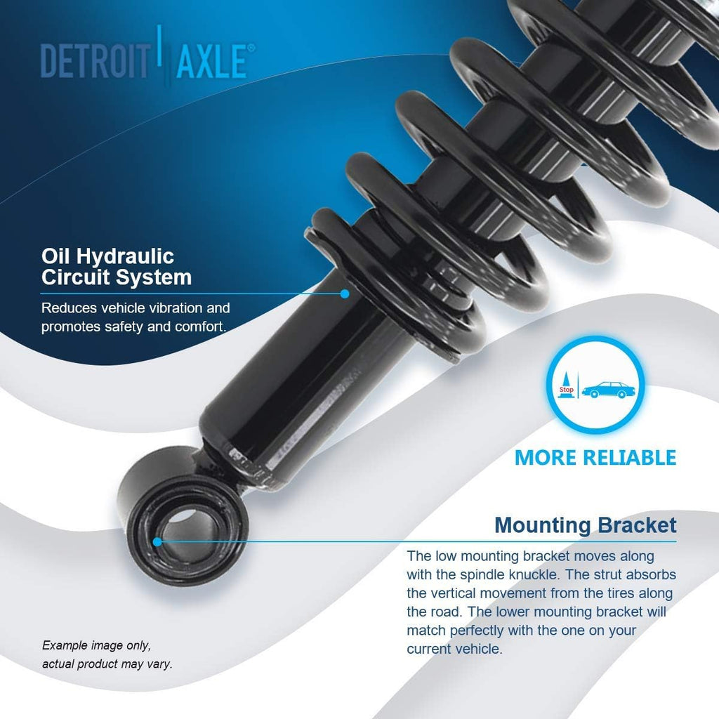 Detroit Axle - 2 Rear Struts for 03-08 Toyota Corolla Matrix Pontiac Vibe