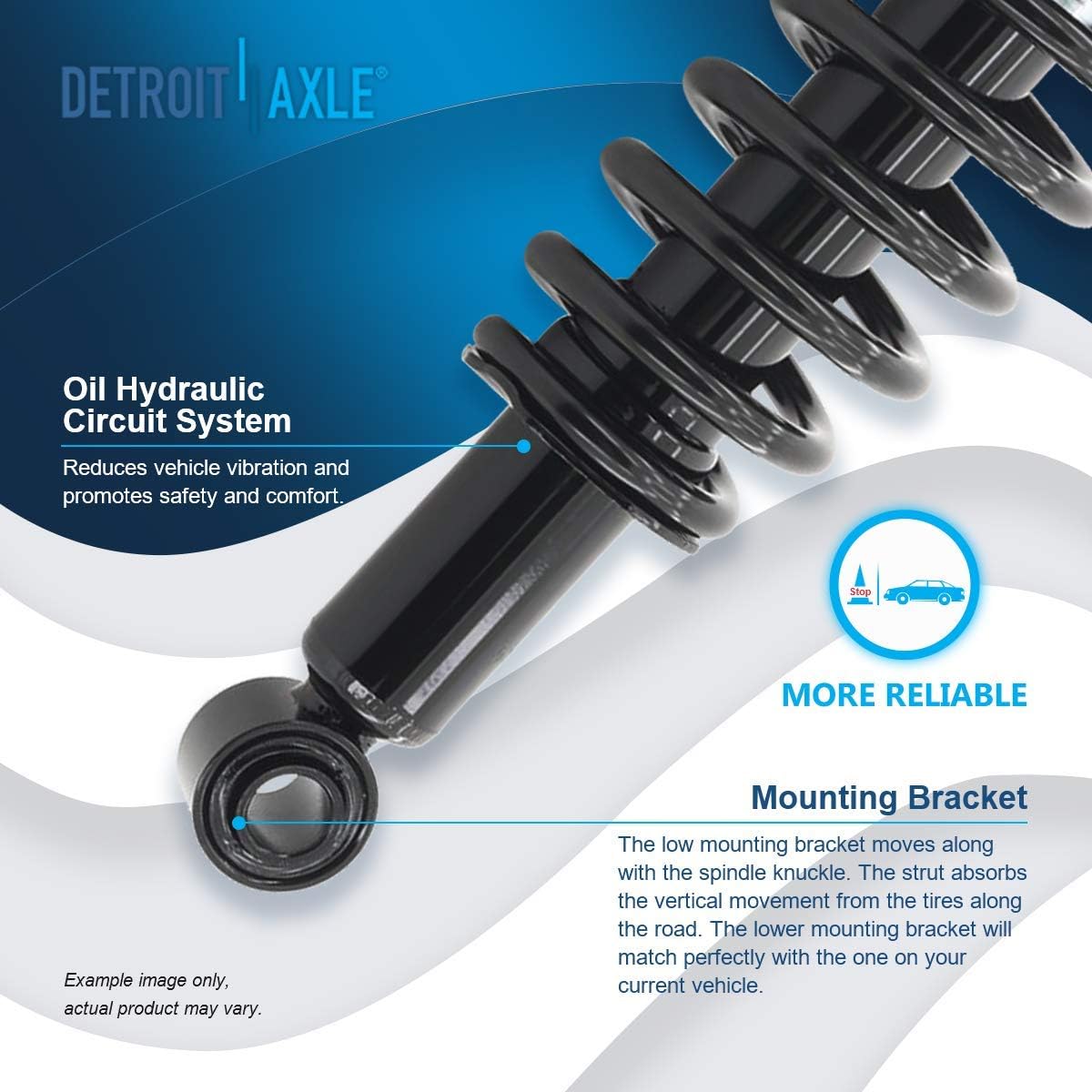 Detroit Axle - 2 Rear Struts for 03-08 Toyota Corolla Matrix Pontiac Vibe