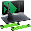 Golf Alignment Sticks and Angle Holder Set with Portable Bag, Golf Swing Trainer, Golf Training Practice Teaching Aid