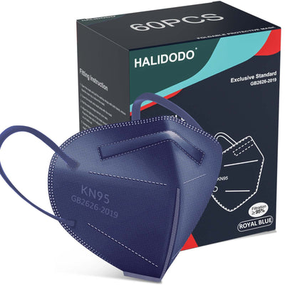 KN95 Face Mask, 5-Ply Breathable Comfortable Safety Mask (Royal Blue)